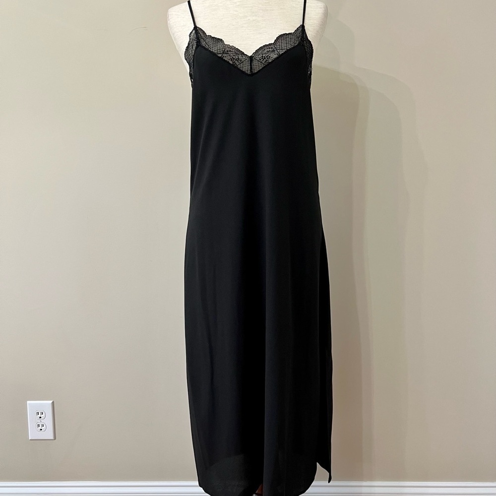 1.State Black Lace Slip Dress Size Small​​​​